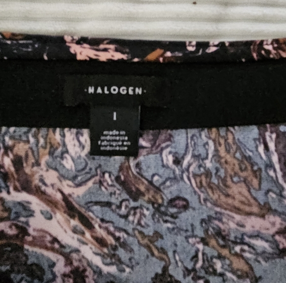 Halogen Abstract Print Women's Skirt Midi Size 1 - Picture 6 of 7